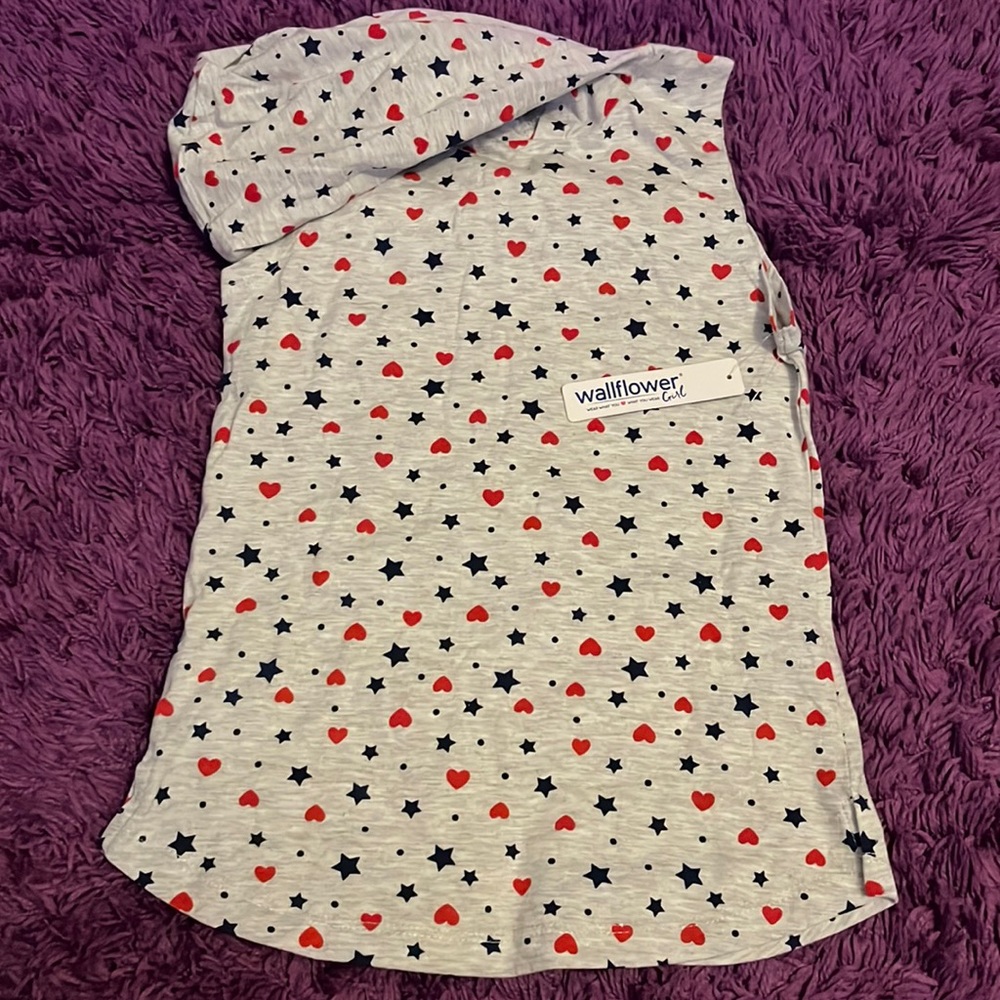 Gray girls hooded shirt